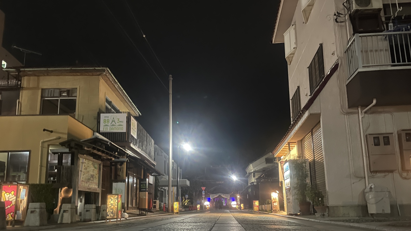 足利あかり物語開催中の大門通。